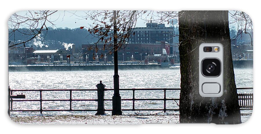 Mississippi River Galaxy Case featuring the photograph View across the Mississippi River Winter by Sandra J's