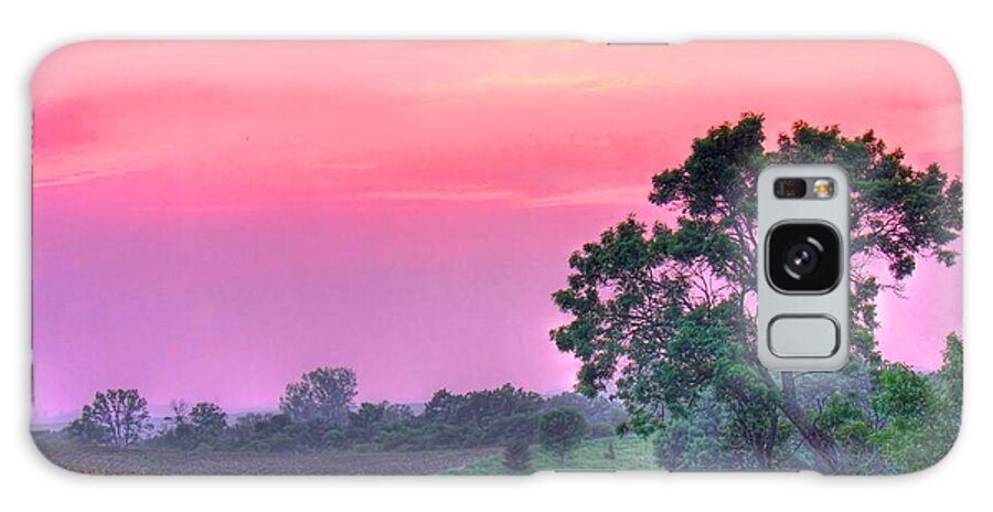 Tranquility Galaxy Case featuring the photograph View Of Farmland by Images By Mazz