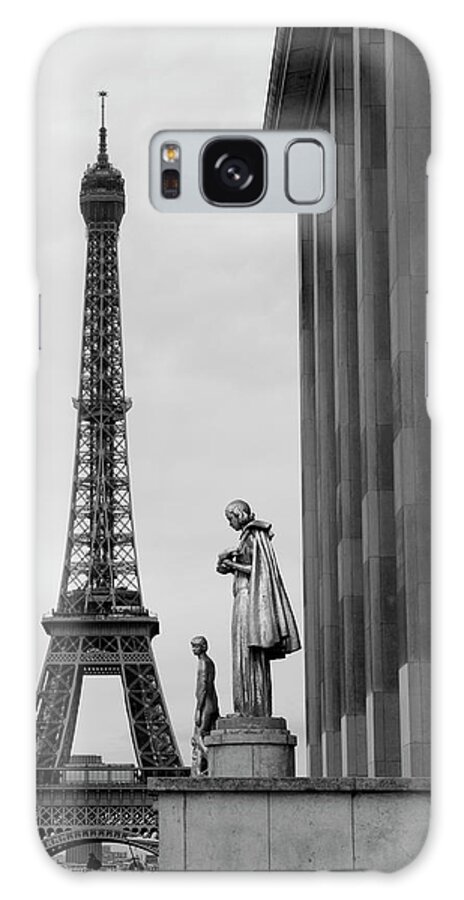 Statue Galaxy Case featuring the photograph View Of Paris France With Eiffel Tower by Hans Neleman