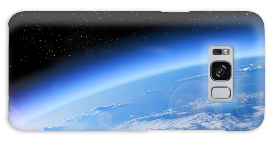 Atmosphere Galaxy Case featuring the photograph View Of The Earth From Space Blue by Studio23