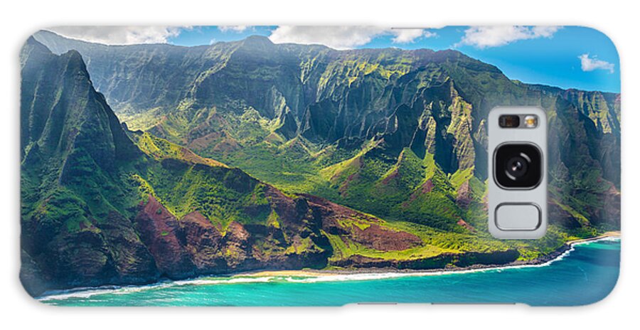 Mountains Galaxy Case featuring the photograph View On Napali Coast On Kauai Island by Alexander Demyanenko