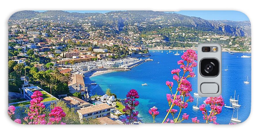 Landscape Galaxy Case featuring the photograph Villefranche View by Andrea Whitaker