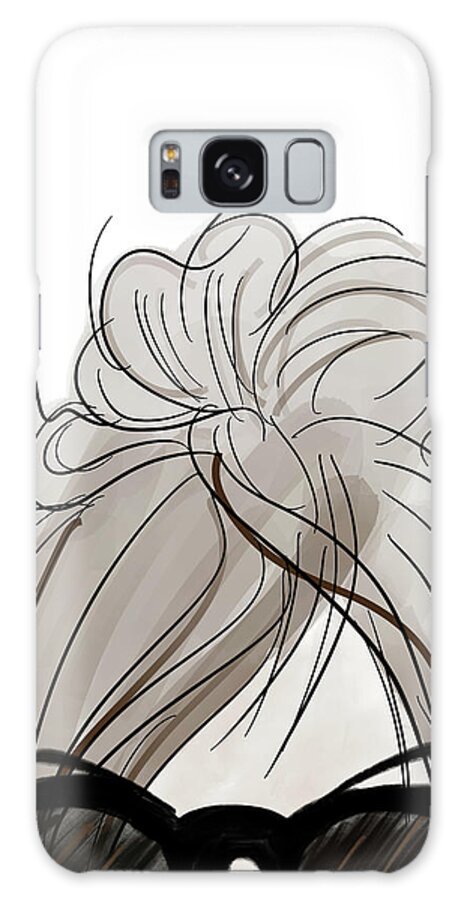 Visions Galaxy Case featuring the mixed media Visions Of Hair Style Iv by Sundance Q