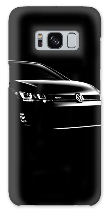 Gti Galaxy Case featuring the photograph Volkswagen, Golf Gti - Black by Hotte Hue