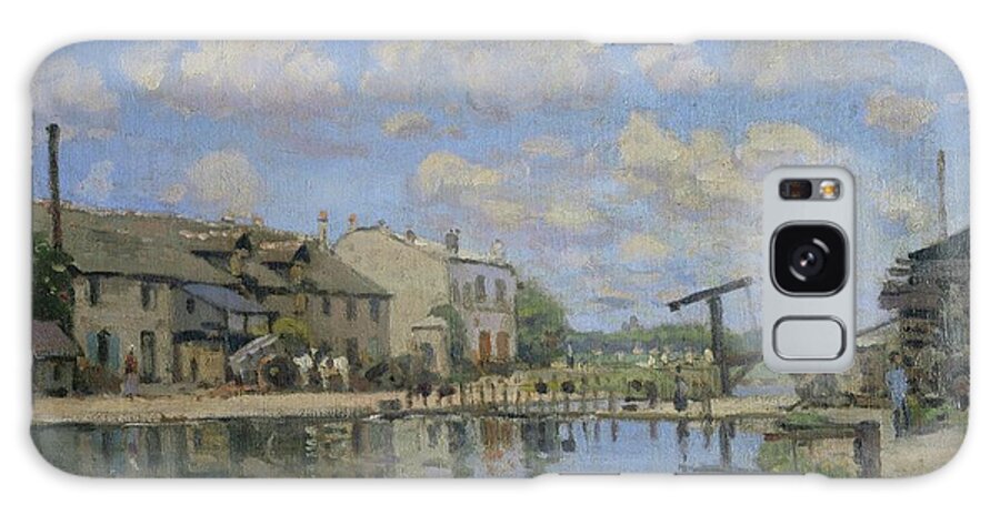 Alfred Sisley Galaxy Case featuring the painting Vue du Canal St. Martin, Paris. Oil on canvas -1872- REF 1701 MS 3000.2. by Alfred Sisley -1839-1899-