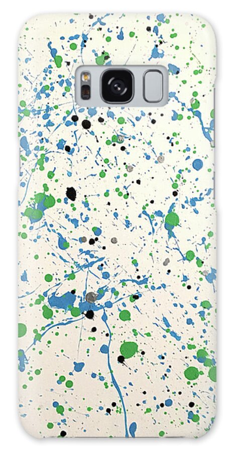 White Galaxy Case featuring the painting Walking Through the Rain by James Adger