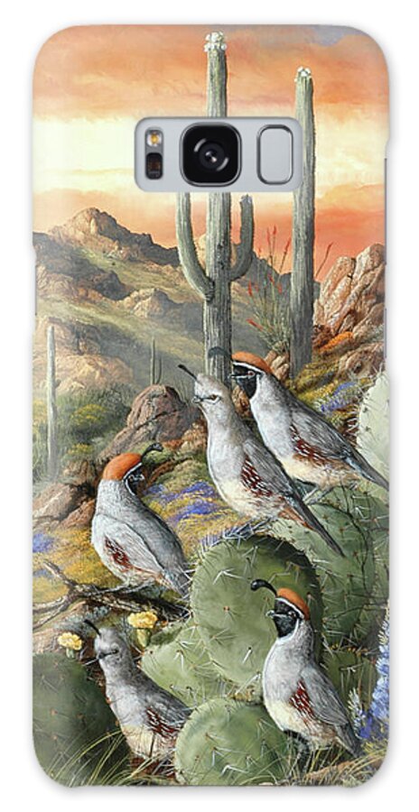 Warm Spring Evening Galaxy Case featuring the painting Warm Spring Evening by Trevor V. Swanson