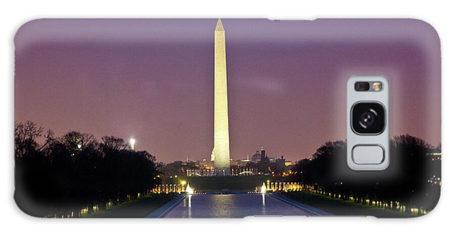 Washington Galaxy Case featuring the photograph Washington Monument at Sunset by Fred DeSousa