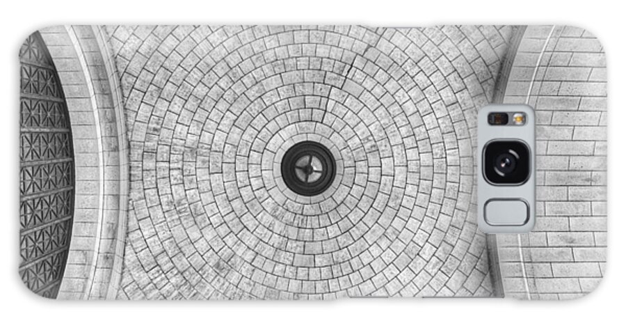 Union Station Galaxy Case featuring the photograph Washington Union Station Ceiling 2 Washington D.C. - Black and White by Marianna Mills