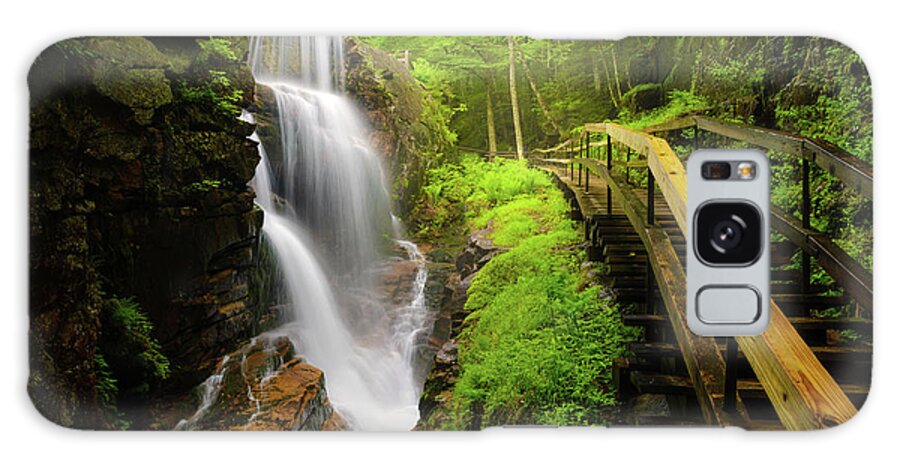 Steps Galaxy Case featuring the photograph Water Falls In The Flume by Noppawat Tom Charoensinphon