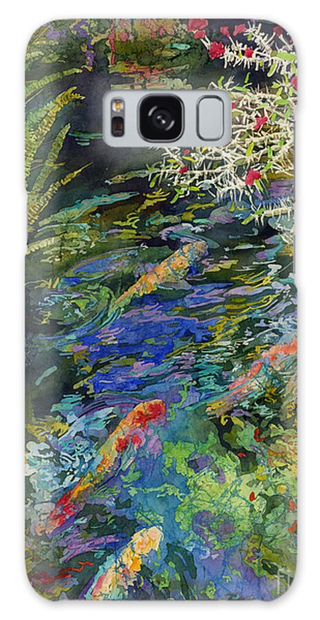 Koi Galaxy Case featuring the painting Water Garden by Hailey E Herrera