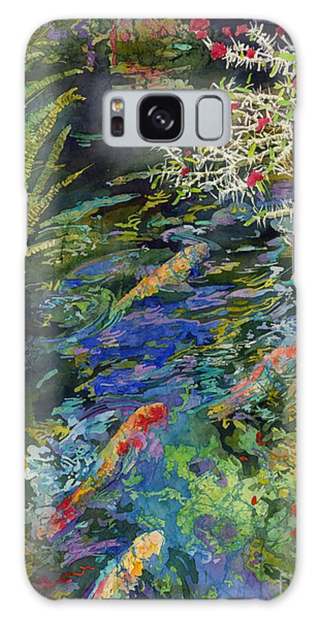 Koi Galaxy Case featuring the painting Water Garden by Hailey E Herrera
