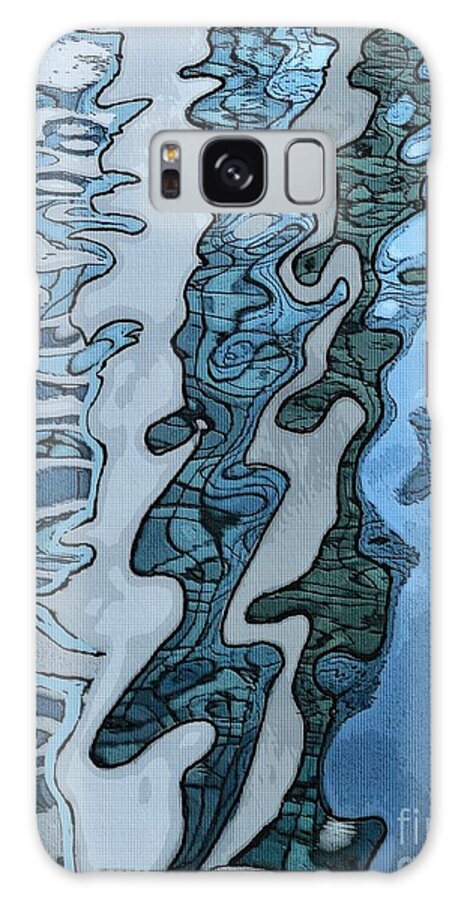 Kingston Galaxy Case featuring the digital art Water Tapestry by Diana Rajala