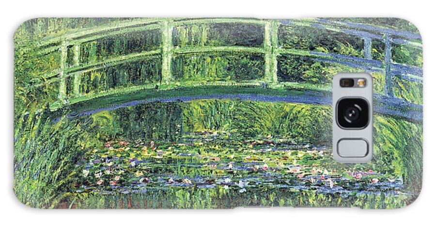 Waterlilies And Japanese Bridge Galaxy Case featuring the painting Waterlilies And Japanese Bridge by Masters Collection