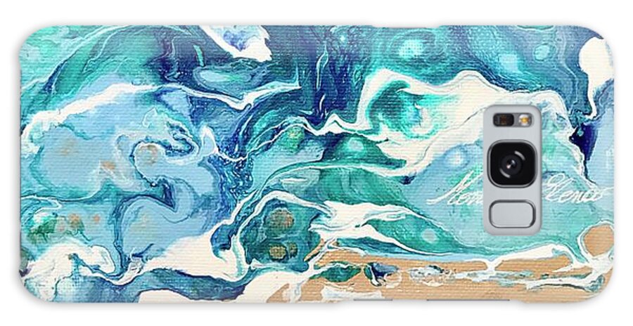 Ocean Galaxy Case featuring the painting Well kept memories by Monica Elena