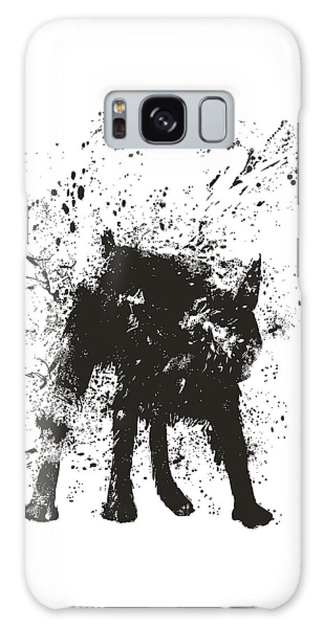 Dog Galaxy Case featuring the painting Wet dog by Balazs Solti