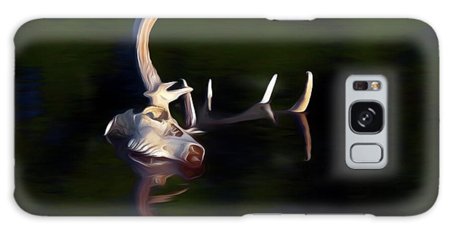 Kansas Galaxy Case featuring the photograph White-tail Deer 004 by Rob Graham