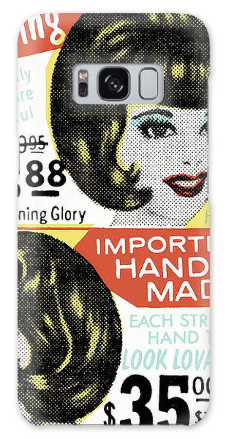 Ad Galaxy Case featuring the drawing Wig pattern by CSA Images