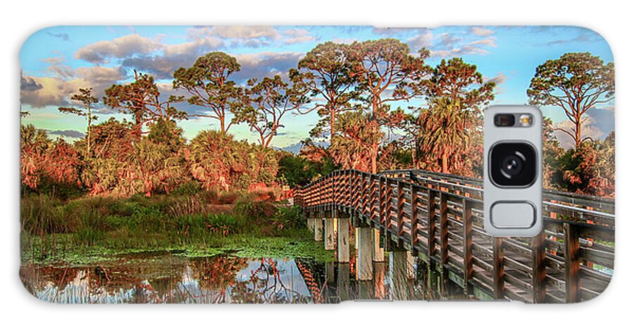 Boardwalk Galaxy S8 Case featuring the photograph Winding Waters Boardwalk by Tom Claud