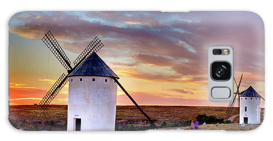 Windmills Galaxy Case featuring the photograph Windmills of La Mancha by Juan Carlos Ballesteros