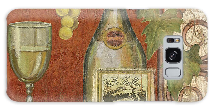 Wine Galaxy Case featuring the mixed media Wine And Cheese Tasting 2 by Art Licensing Studio