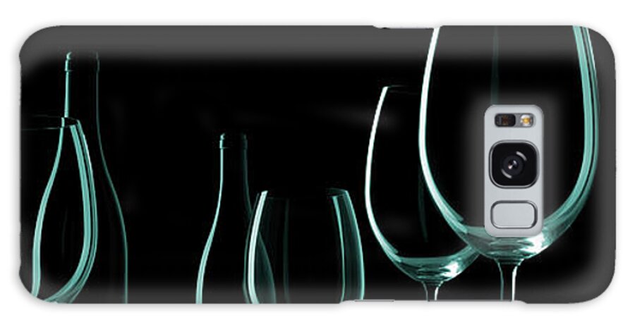 Alcohol Galaxy Case featuring the photograph Wine Bottles And Glasses by Ersinkisacik
