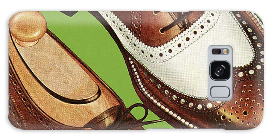 Campy Galaxy Case featuring the drawing Wingtip Shoes by CSA Images
