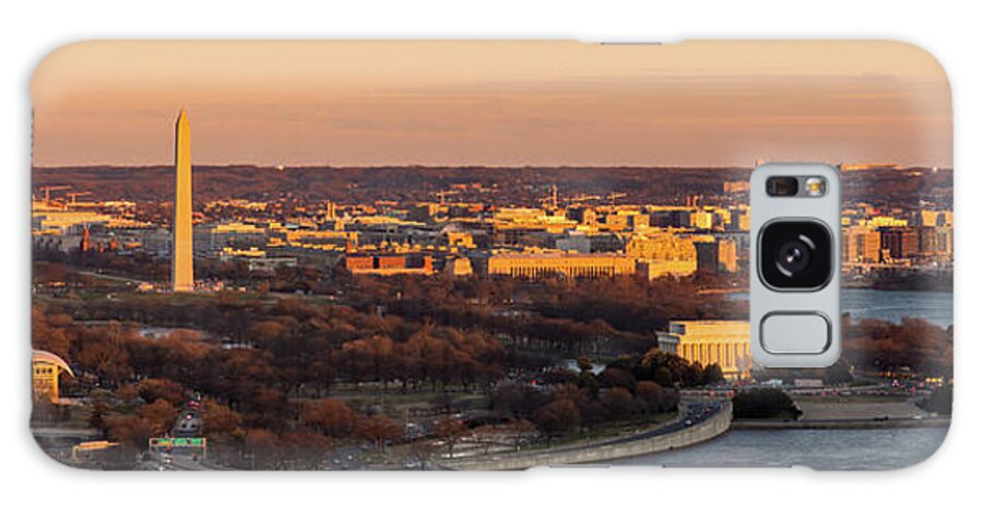 Washington Dc Galaxy Case featuring the photograph Winter Capitol Sunset by Liz Albro
