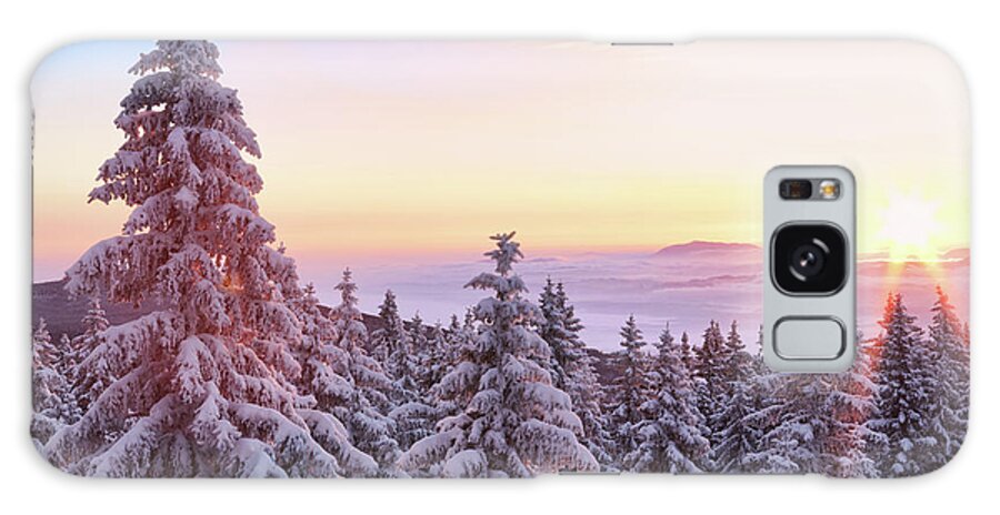 Scenics Galaxy Case featuring the photograph Winter Sunrise by Borchee