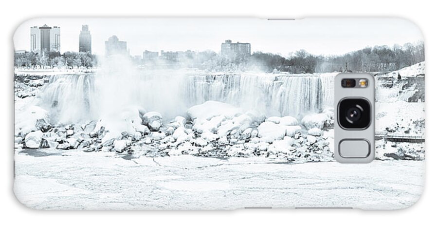 Winter Wonderland Galaxy Case featuring the photograph Winter wonderland at Niagara by Nick Mares