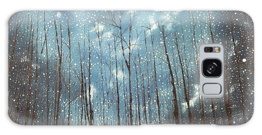 Night Galaxy Case featuring the painting Wish by Berlynn