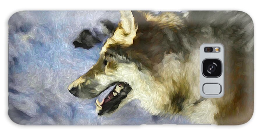 Wolf Galaxy Case featuring the digital art Wolf Storm by Ernest Echols
