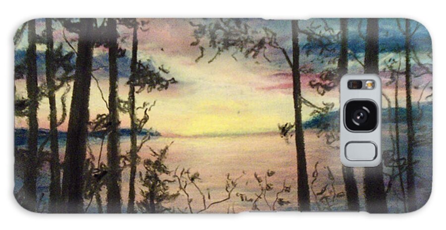 Sunset Galaxy Case featuring the painting Wood Rush by Jen Shearer