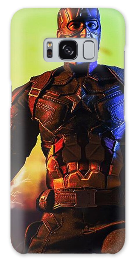 Captain America Galaxy Case featuring the digital art Worthy by Jeremy Guerin