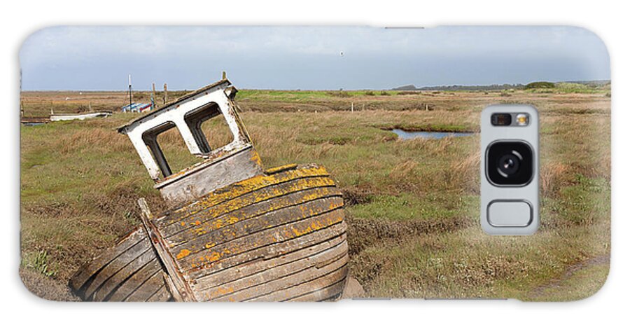 Thornham Staithe Galaxy Case featuring the painting Wrecked by John Edwards
