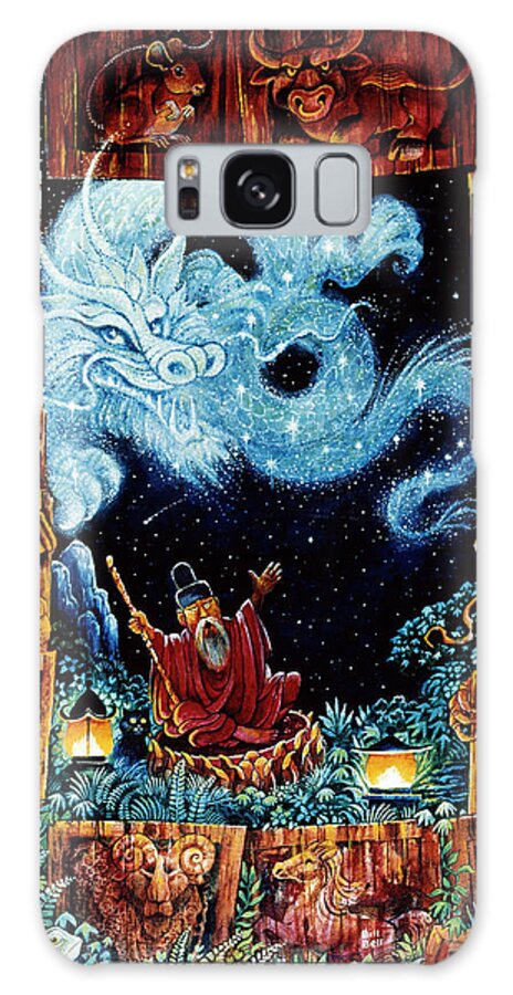 Year Of The Dragon Galaxy Case featuring the painting Year Of The Dragon (2000) by Bill Bell