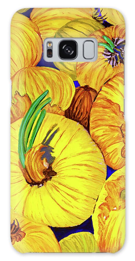 Onions Galaxy Case featuring the pastel Yellow Onions by Margaret Zabor