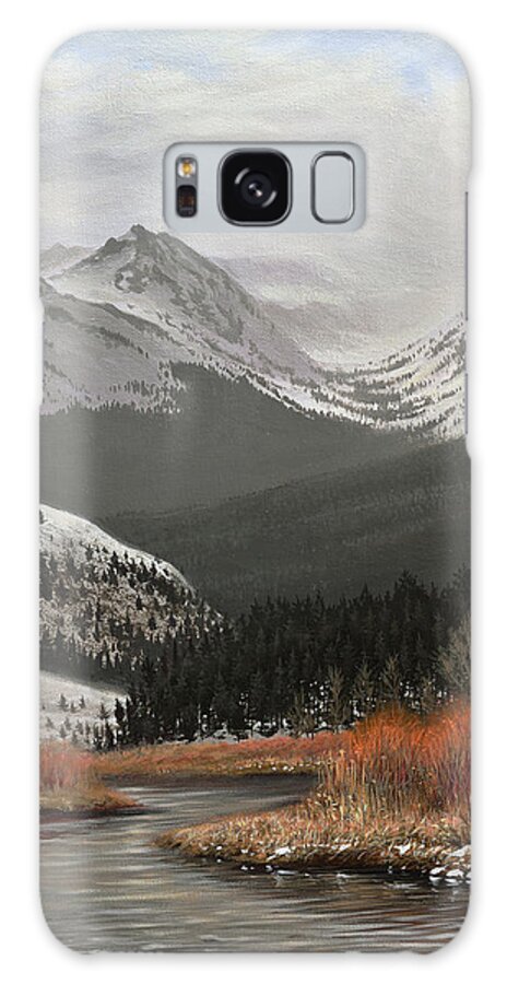 Yellowstone Country Galaxy Case featuring the painting Yellowstone Country by Chuck Black