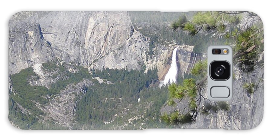 Yosemite Galaxy Case featuring the photograph Yosemite National Park Glacier Point Overlooking Twin Waterfalls by John Shiron
