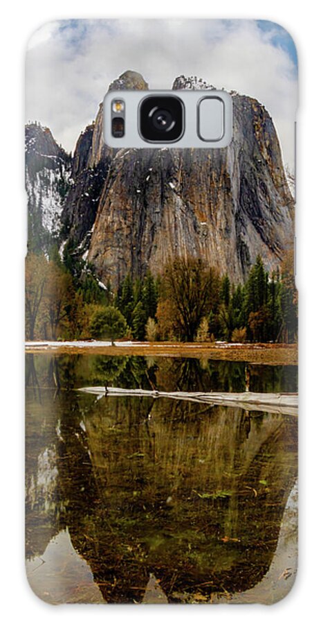 Cathedral Rocks Galaxy Case featuring the photograph Yosemite Reflections by Norma Brandsberg