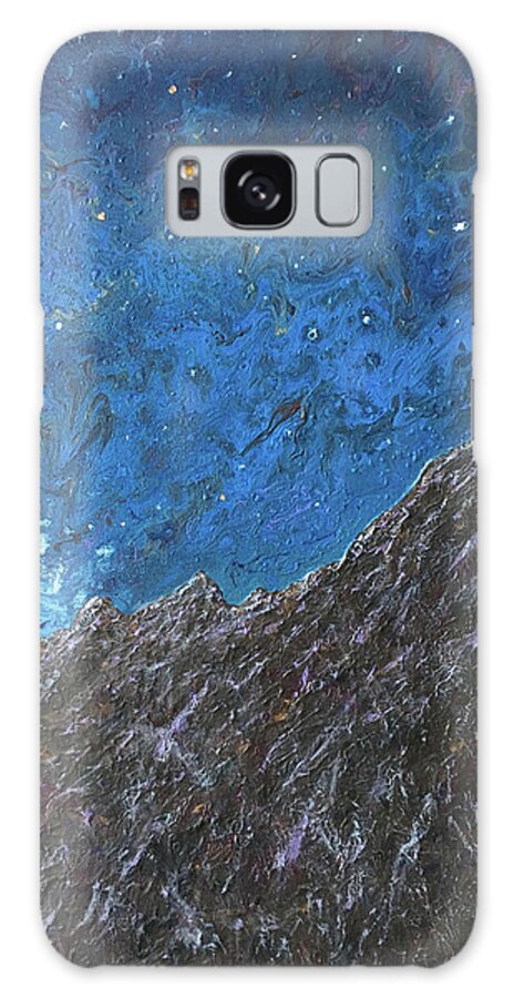 Landscape Galaxy Case featuring the painting You Can See Forever by Mr Dill