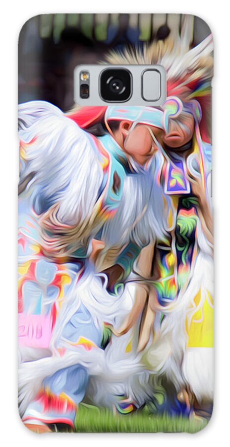Celebration Galaxy Case featuring the photograph Young Grass Dancers by Theresa Tahara