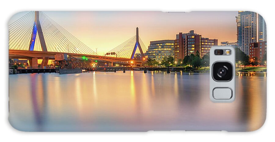 Boston Galaxy Case featuring the photograph Zakim Bridge at Dawn by Kristen Wilkinson