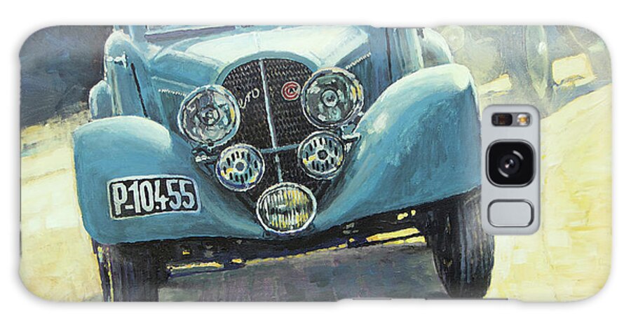Shevchukart Galaxy Case featuring the painting 1937 Aero 750 Sport Coupe by Yuriy Shevchuk