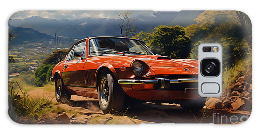 1980 Mazda Rx 7 Stunning Latin America Country Art Galaxy Case featuring the painting 1980 Mazda RX 7 stunning Latin America country by Asar Studios by Celestial Images