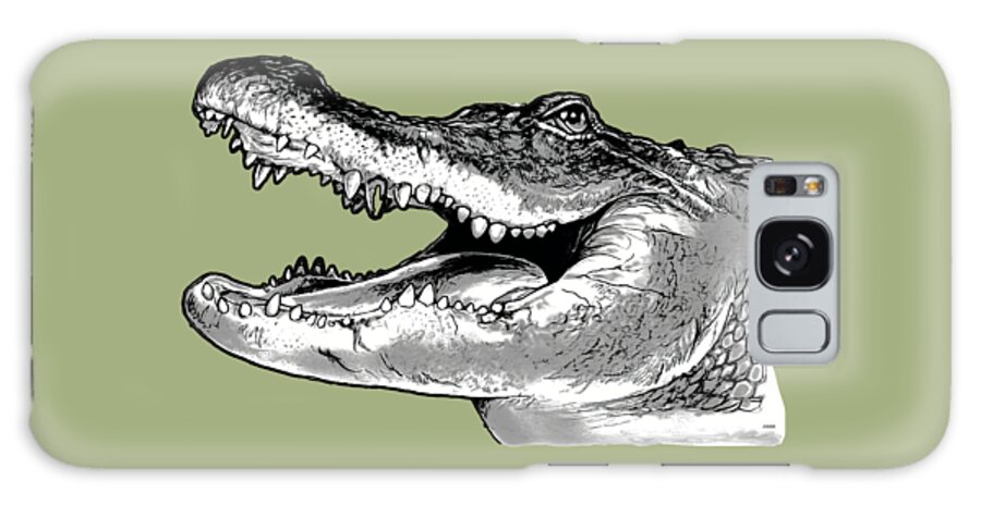 American Galaxy Case featuring the drawing American Alligator #1 by Greg Joens