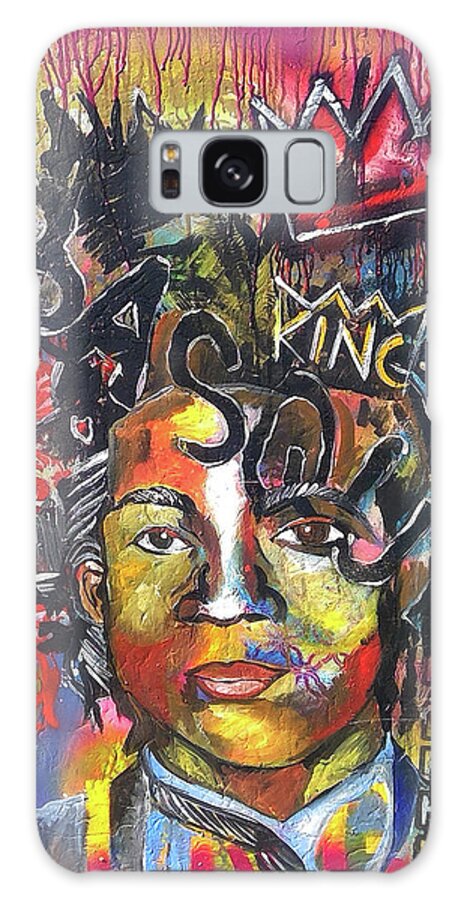 Basquiat Galaxy Case featuring the painting Basquiat #1 by Femme Blaicasso
