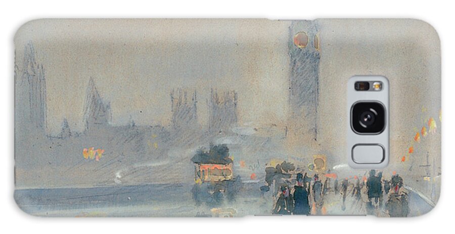 Childe Hassam Galaxy Case featuring the painting Big Ben #1 by Childe Hassam