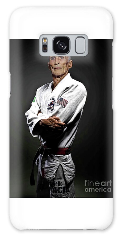 Martial Arts Galaxy Case featuring the photograph Brazilian Jiu Jitsu Grandmaster Helio Gracie #1 by Doc Braham