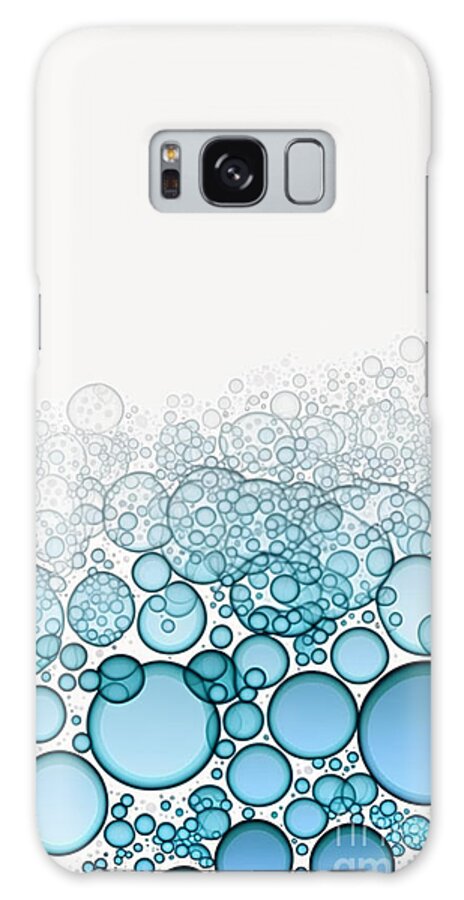 Bubbles Galaxy Case featuring the digital art Bubbles #1 by Sabantha